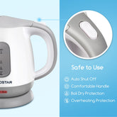 Waterkoker - Elektrish - 1L - 1100W - Wit •